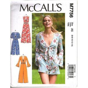 McCall's M7756 Misses 6 to 14 Jumpsuits and Rompers Uncut Sewing Pattern